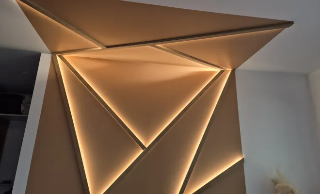 Leds encastrés dans les tasseaux